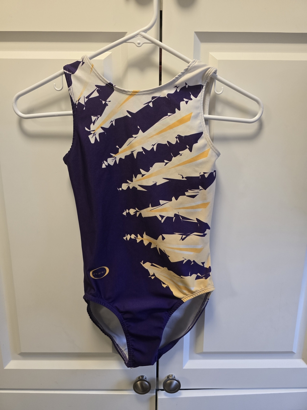 Ozone LSU Tigers Gradient Leotard CL Purple Yellow Gymnastics Dance